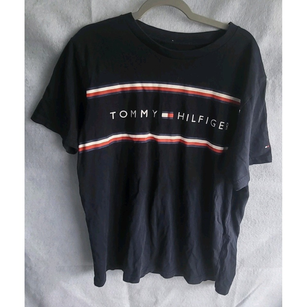 classic tommy hilfiger logo‎ tshirt kids boys large 16/18